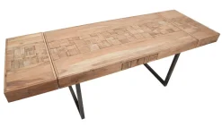 Tavolo allungabile Hadid, 160x90 h77 cm, Marrone e Nero<Dmora Cheap