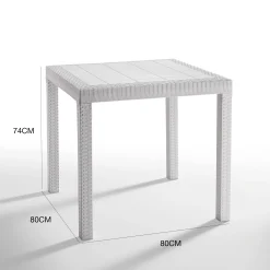Tavolo da esterno Acqua, 80x80h74 cm,<Dmora Sale