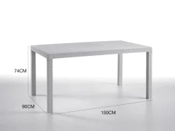 Tavolo da esterno Adila, 150x90h74 cm,<Dmora Best Sale