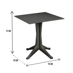 Tavolo da esterno Agostini, 70x70h72 cm,<Dmora Sale
