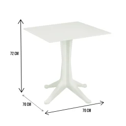 Tavolo da esterno Agostini, 70x70h72 cm,<Dmora Flash Sale