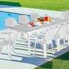 Tavolo da esterno Anatre, 160-220x90h74 cm,<Dmora Cheap