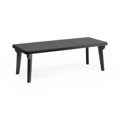 Tavolo da esterno Anatre, 160-220x90h74 cm,<Dmora Clearance
