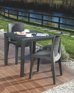 Tavolo da esterno Angelico, 80x80h72 cm,<Dmora Store