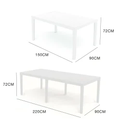 Tavolo da esterno Arabesch, 150x90h72 cm,<Dmora Best