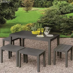 Tavolo da esterno Asar, 138x78h72 cm,<Dmora Best