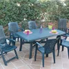 Tavolo da esterno Aversa, Tavolo rettangolare da pranzo, Tavolo da giardino fisso multiuso, 100% Made in Italy, Cm 180x100h72,<Dmora Store