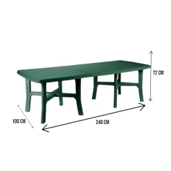 Tavolo da esterno Dhysa, 160x90h72 cm,<Dmora Outlet
