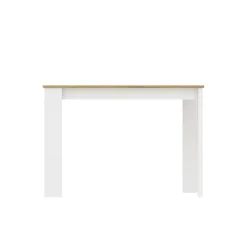 Tavolo fisso Amaranthya, 110x67h77 cm, Rovere Nodi e Bianco<Dmora Fashion