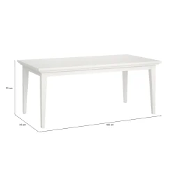 Tavolo fisso Arvier, 95x180 h76 cm,<Dmora Best