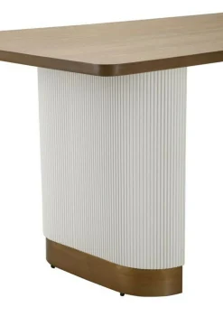 Tavolo fisso Brian, 180x90 h76 cm, Bianco e Marrone<Dmora Cheap