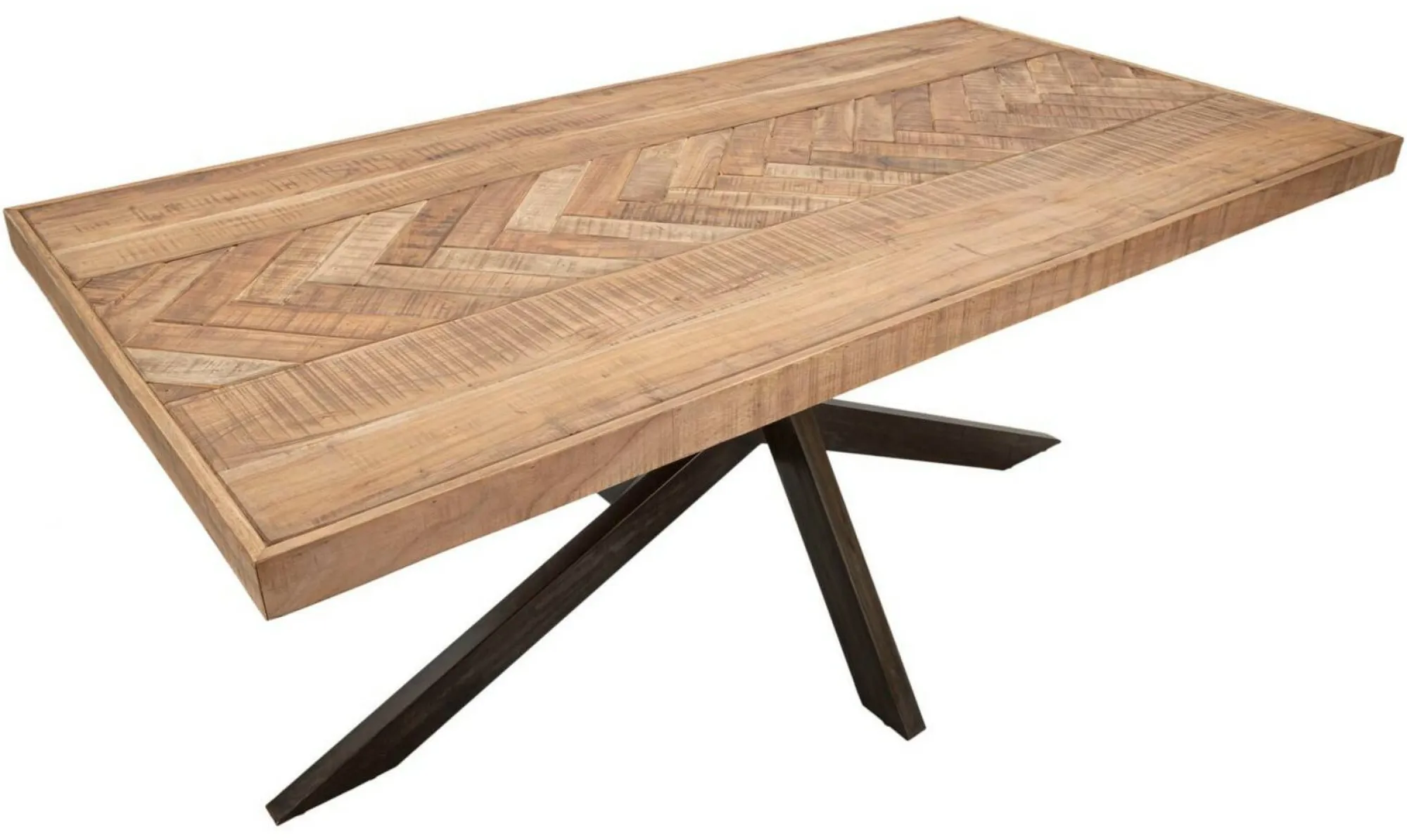 Tavolo fisso Deller, 180x90 h77 cm, Marrone e Nero<Dmora Sale