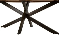 Tavolo fisso Deller, 180x90 h77 cm, Marrone e Nero<Dmora Sale