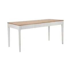 Tavolo fisso Dindga, 180x60 h80 cm, Bianco e Marrone<Dmora Clearance