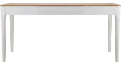 Tavolo fisso Dindga, 180x60 h80 cm, Bianco e Marrone<Dmora Clearance