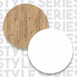 Tavolo fisso Dportanov, 120x52 h102 cm, Quercia e Bianco<Dmora Online