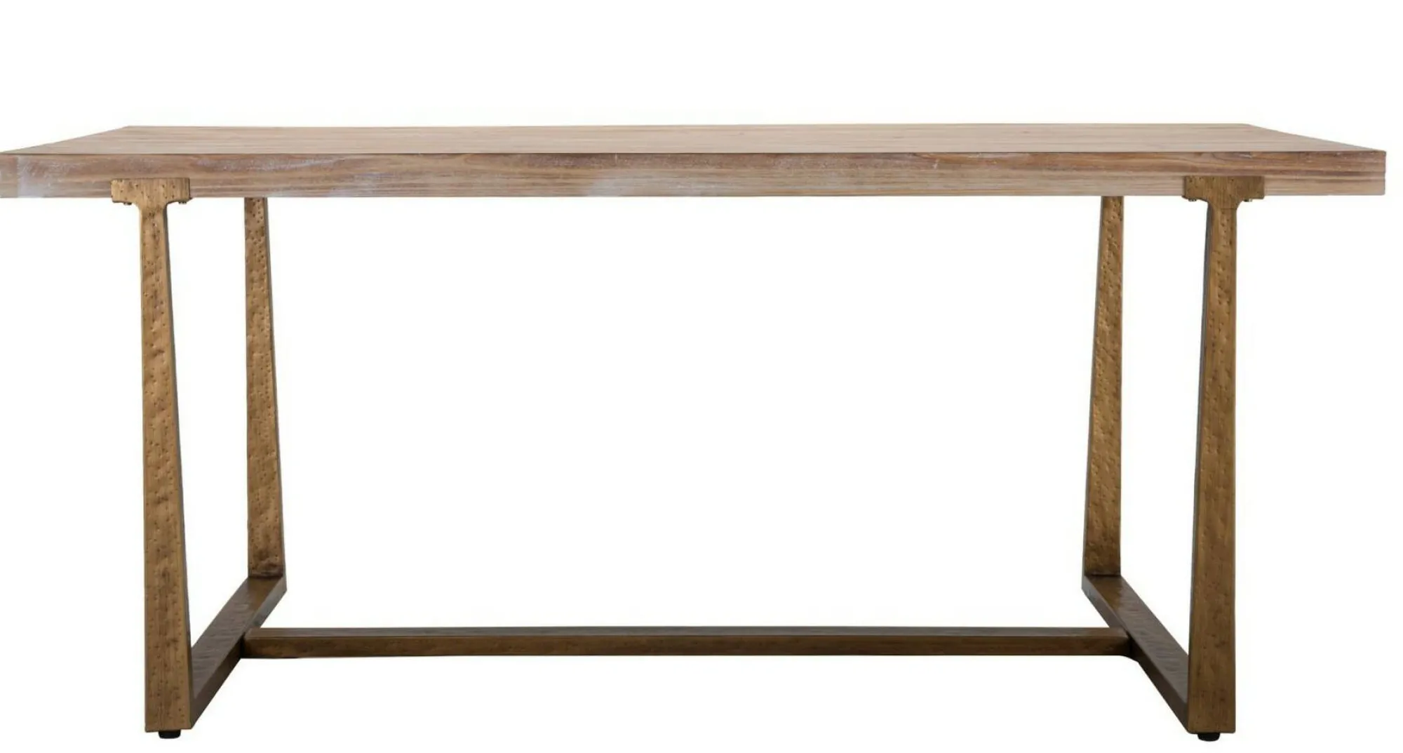 Tavolo fisso Kazimir, Oro e Marrone, 180x90 h78 cm<Dmora New