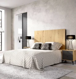 Testiera letto Dlinar, 244x37h127 cm, Rovere e Antracite<Dmora Flash Sale