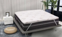 Topper matrimoniale Afella, Anti acaro e Anallergico, Cm 160x200h5<Dmora New