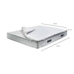 Topper matrimoniale Alcatron, 100% Made in Italy, 160x200xh5 cm<Dmora Best Sale