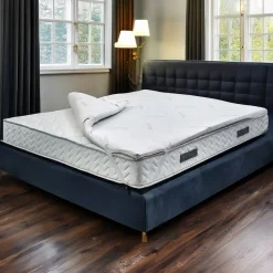 Topper piazza e mezza Astracan, 100% Made in Italy, 120x190xh5 cm<Dmora Discount