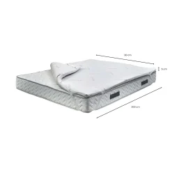Topper singolo Atrelmo, 100% Made in Italy, 80x200xh5 cm<Dmora Online