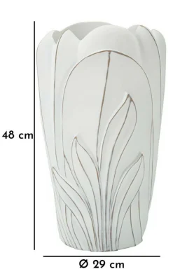 Vaso Tramigna, 29x29 h48 cm,<Dmora Best Sale
