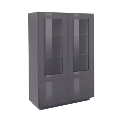 Vetrina Agostino, cm 100x41h146,<Dmora Outlet