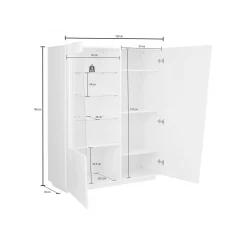Vetrina Ask, cm 120x43h146,<Dmora Outlet