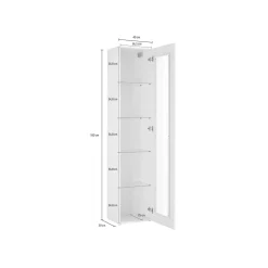 Vetrina Dcomi, cm 40x30h180,<Dmora Clearance
