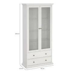 Vetrina Dvatt, 96x42 h201 cm,<Dmora Flash Sale